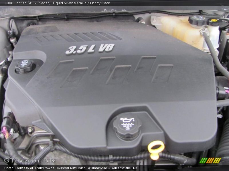 Liquid Silver Metallic / Ebony Black 2008 Pontiac G6 GT Sedan