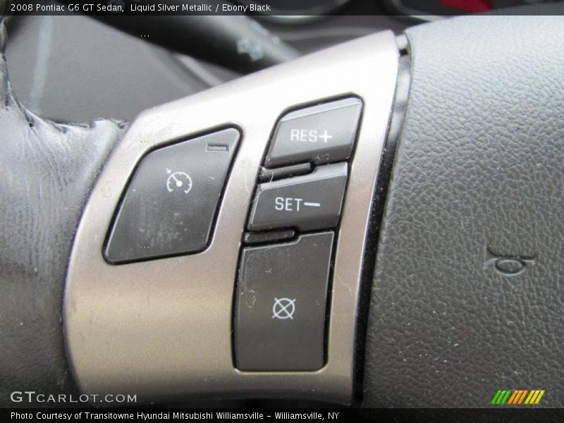 Liquid Silver Metallic / Ebony Black 2008 Pontiac G6 GT Sedan