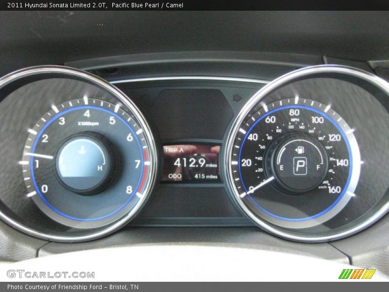  2011 Sonata Limited 2.0T Limited 2.0T Gauges