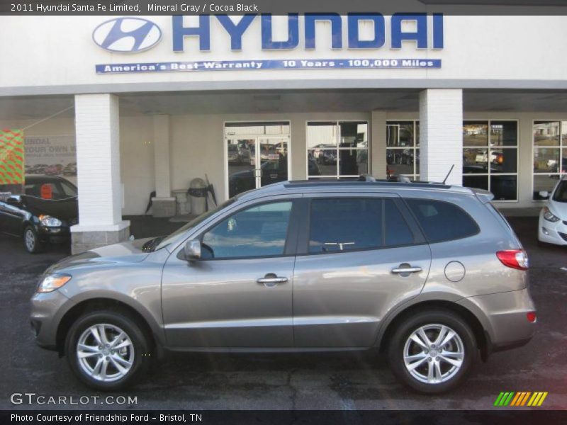Mineral Gray / Cocoa Black 2011 Hyundai Santa Fe Limited