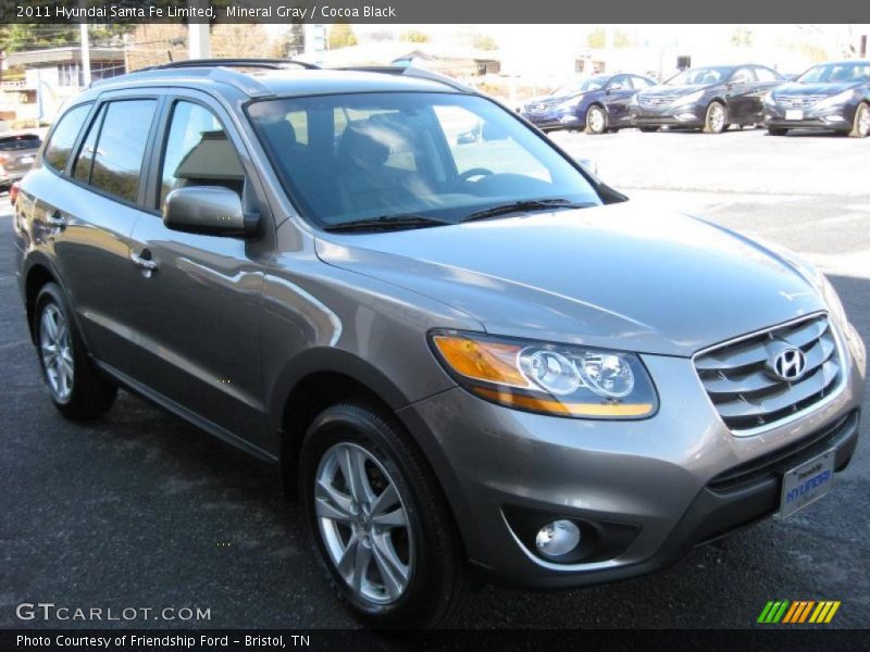 Mineral Gray / Cocoa Black 2011 Hyundai Santa Fe Limited