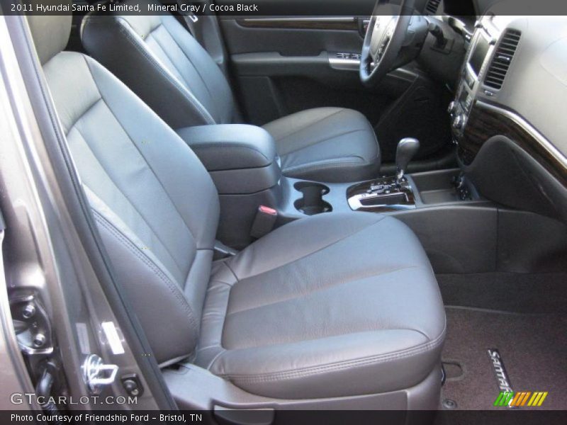  2011 Santa Fe Limited Cocoa Black Interior
