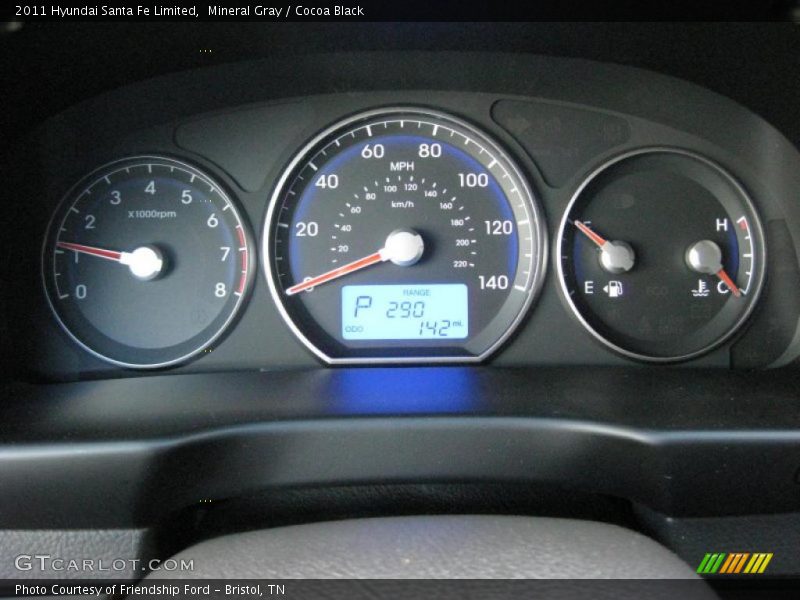  2011 Santa Fe Limited Limited Gauges