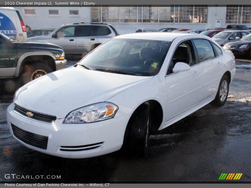 Summit White / Ebony 2010 Chevrolet Impala LS