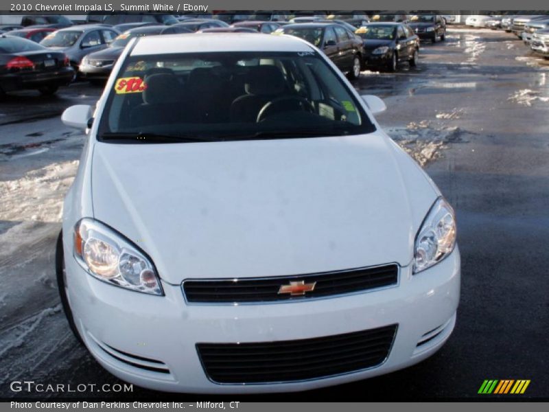 Summit White / Ebony 2010 Chevrolet Impala LS