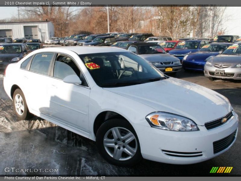 Summit White / Ebony 2010 Chevrolet Impala LS