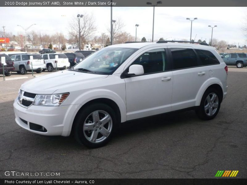 Stone White / Dark Slate Gray 2010 Dodge Journey SXT AWD