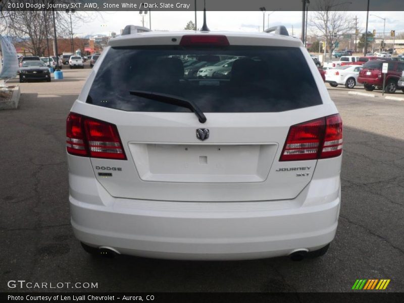 Stone White / Dark Slate Gray 2010 Dodge Journey SXT AWD