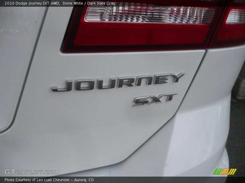 Stone White / Dark Slate Gray 2010 Dodge Journey SXT AWD
