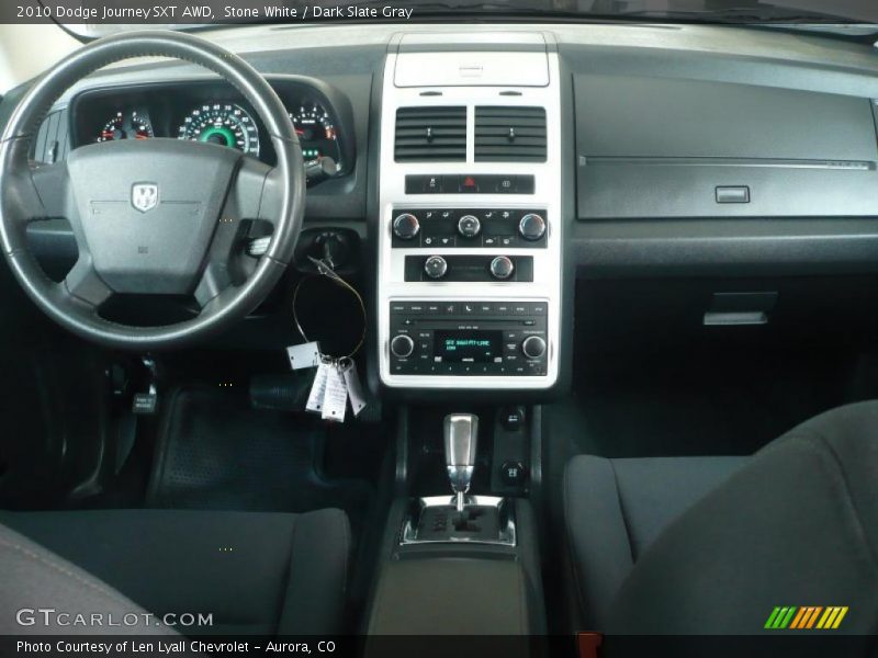Stone White / Dark Slate Gray 2010 Dodge Journey SXT AWD
