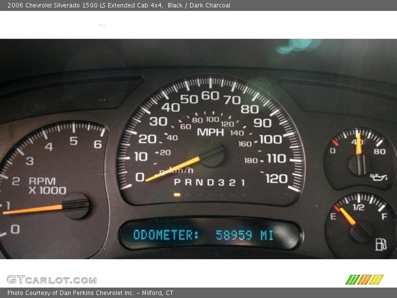 Black / Dark Charcoal 2006 Chevrolet Silverado 1500 LS Extended Cab 4x4