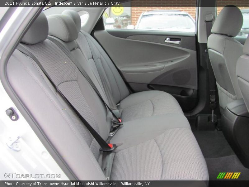 Iridescent Silver Blue Metallic / Gray 2011 Hyundai Sonata GLS