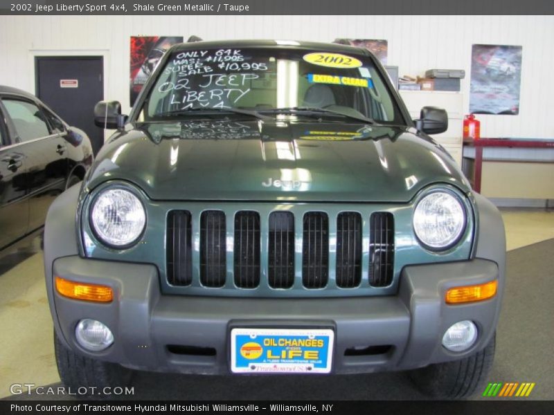 Shale Green Metallic / Taupe 2002 Jeep Liberty Sport 4x4