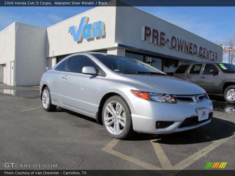 Alabaster Silver Metallic / Black 2006 Honda Civic Si Coupe