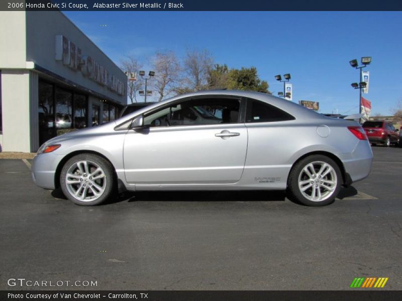 Alabaster Silver Metallic / Black 2006 Honda Civic Si Coupe