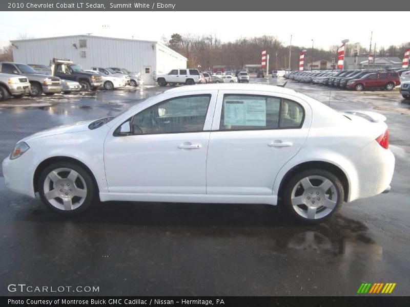 Summit White / Ebony 2010 Chevrolet Cobalt LT Sedan