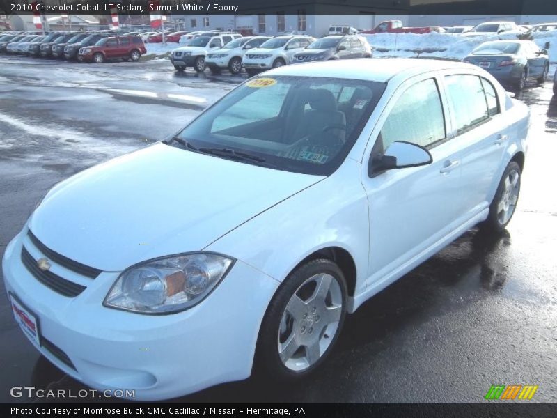 Summit White / Ebony 2010 Chevrolet Cobalt LT Sedan