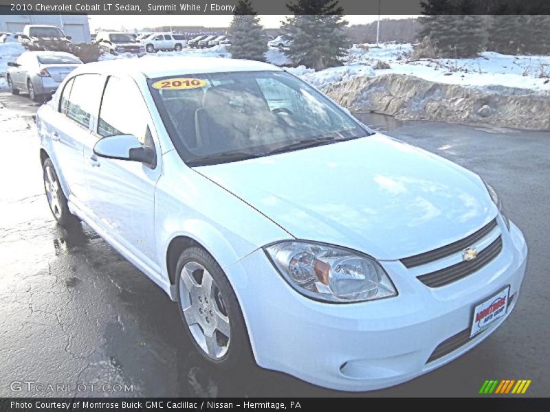 Summit White / Ebony 2010 Chevrolet Cobalt LT Sedan