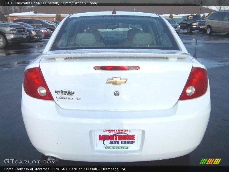 Summit White / Ebony 2010 Chevrolet Cobalt LT Sedan