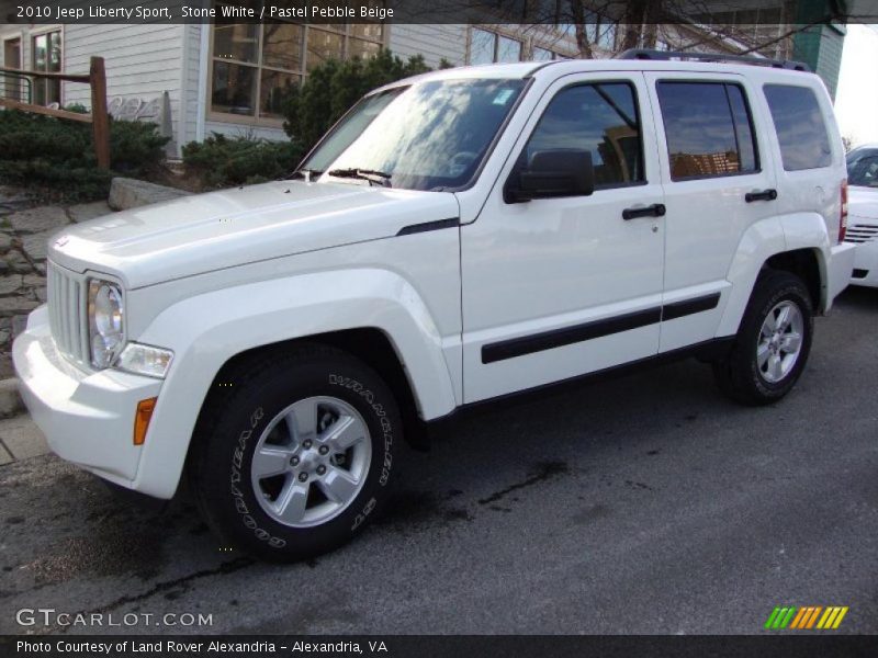 Stone White / Pastel Pebble Beige 2010 Jeep Liberty Sport