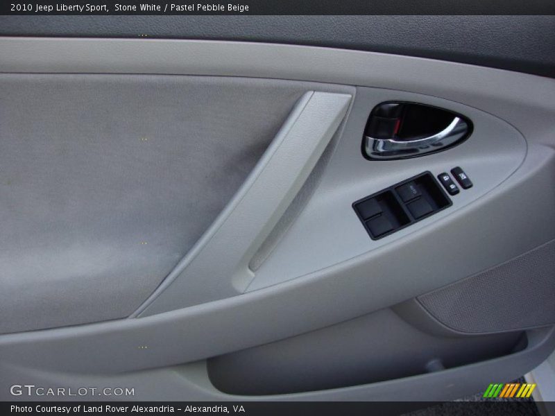 Stone White / Pastel Pebble Beige 2010 Jeep Liberty Sport