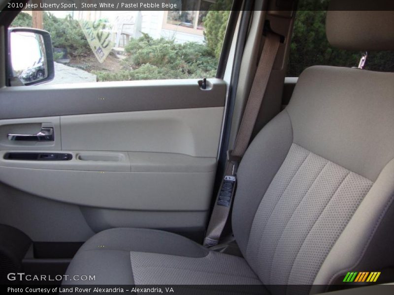 Stone White / Pastel Pebble Beige 2010 Jeep Liberty Sport