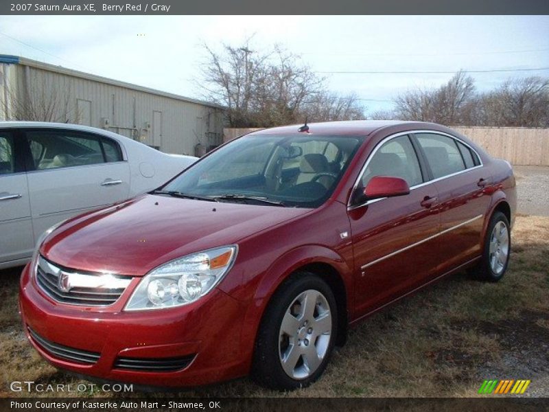 Berry Red / Gray 2007 Saturn Aura XE
