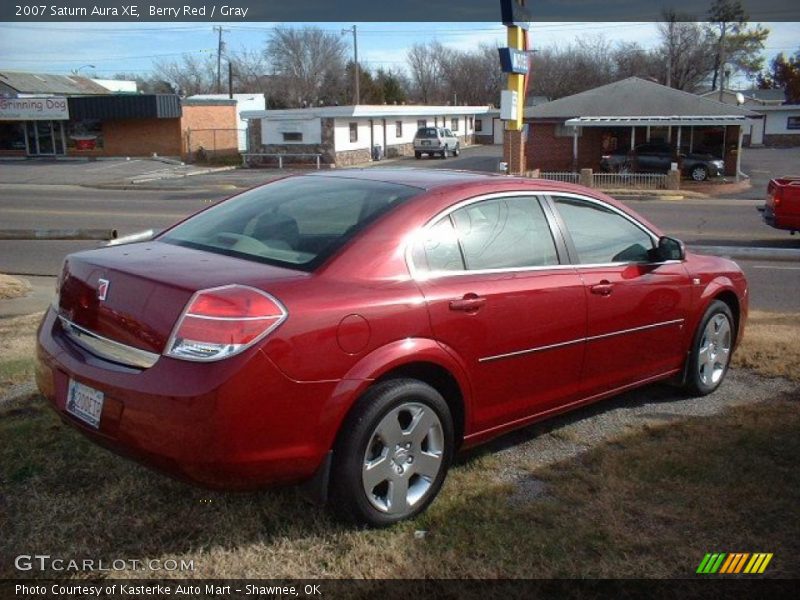 Berry Red / Gray 2007 Saturn Aura XE