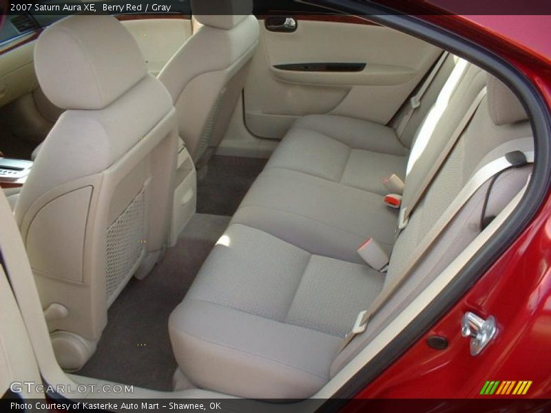 Berry Red / Gray 2007 Saturn Aura XE