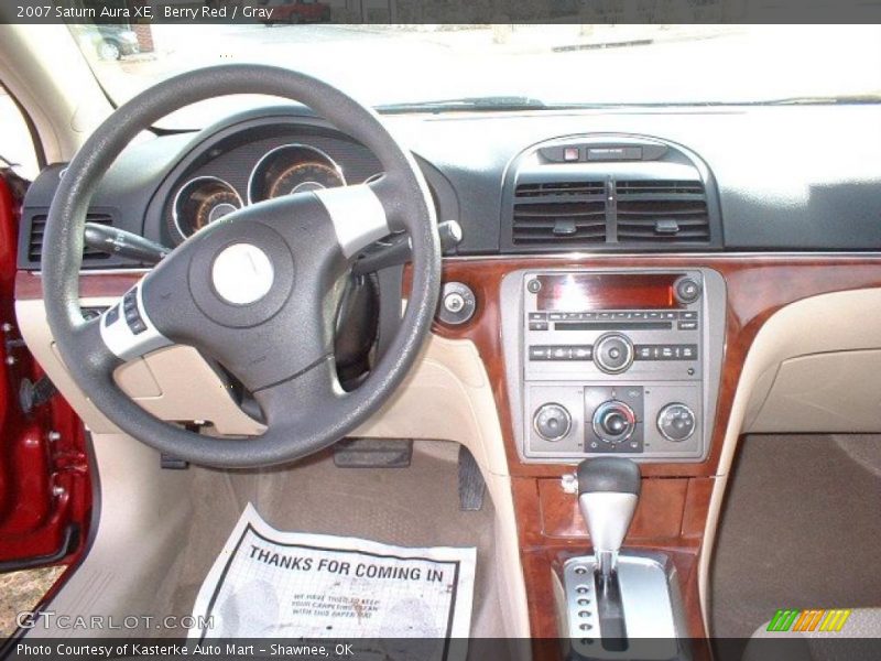 Berry Red / Gray 2007 Saturn Aura XE