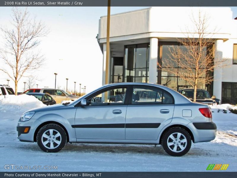Silver Metallic / Gray 2008 Kia Rio LX Sedan