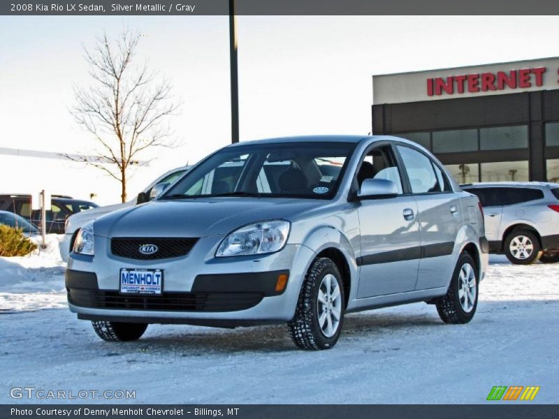 Silver Metallic / Gray 2008 Kia Rio LX Sedan