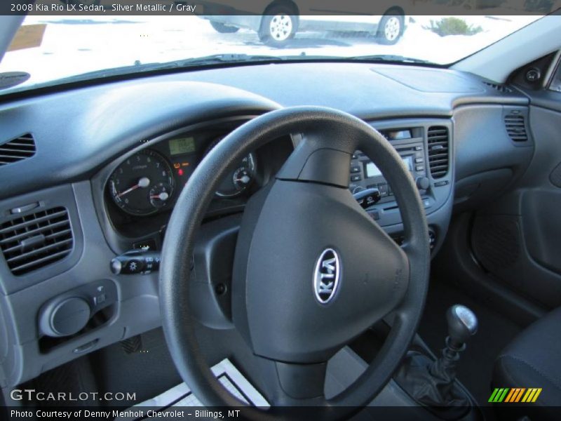 Silver Metallic / Gray 2008 Kia Rio LX Sedan
