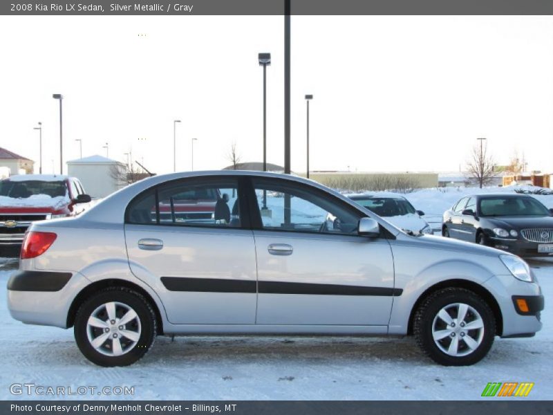 Silver Metallic / Gray 2008 Kia Rio LX Sedan