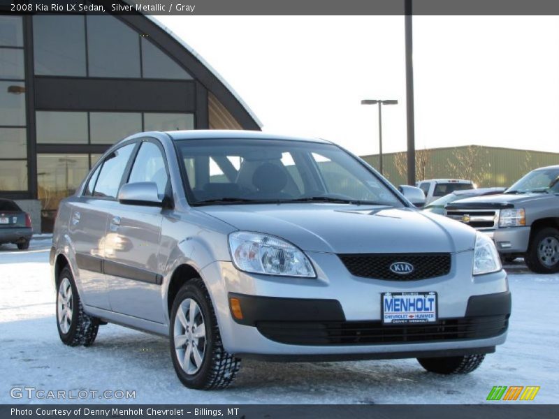 Silver Metallic / Gray 2008 Kia Rio LX Sedan