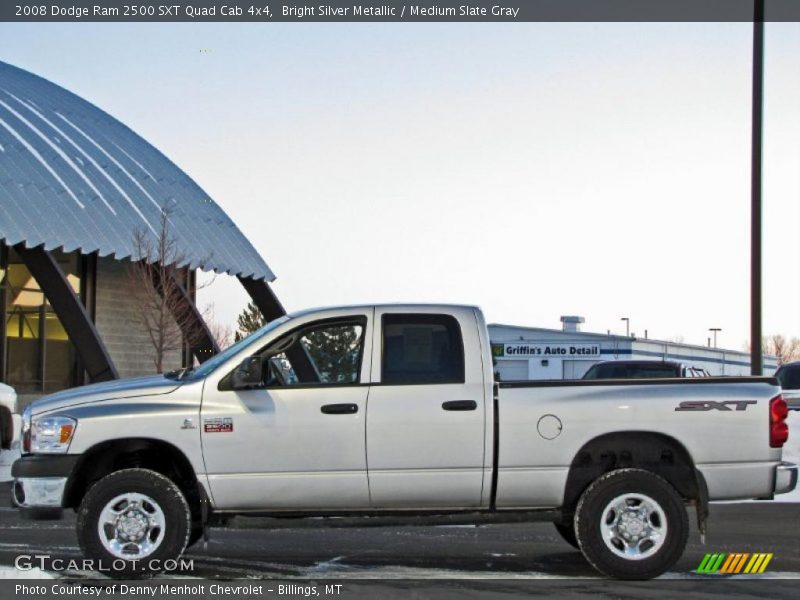 Bright Silver Metallic / Medium Slate Gray 2008 Dodge Ram 2500 SXT Quad Cab 4x4