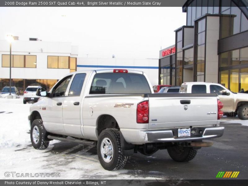 Bright Silver Metallic / Medium Slate Gray 2008 Dodge Ram 2500 SXT Quad Cab 4x4
