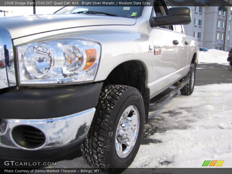 Bright Silver Metallic / Medium Slate Gray 2008 Dodge Ram 2500 SXT Quad Cab 4x4