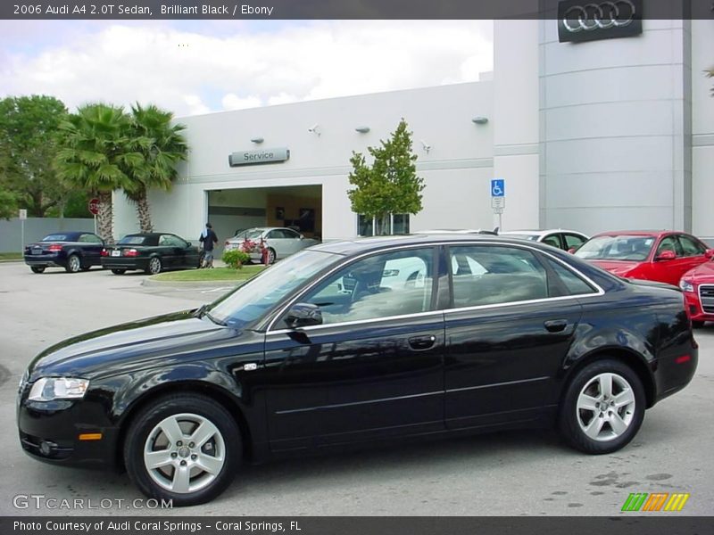 Brilliant Black / Ebony 2006 Audi A4 2.0T Sedan