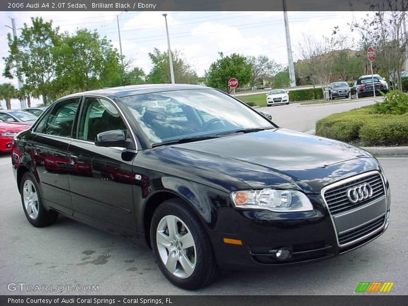 Brilliant Black / Ebony 2006 Audi A4 2.0T Sedan