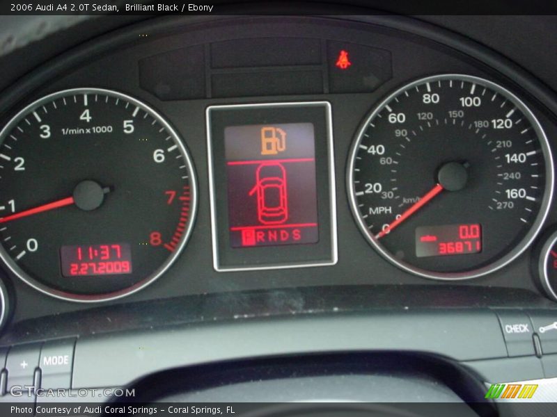 Brilliant Black / Ebony 2006 Audi A4 2.0T Sedan