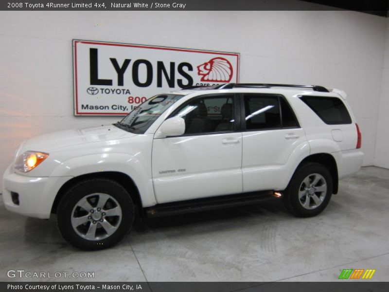 Natural White / Stone Gray 2008 Toyota 4Runner Limited 4x4