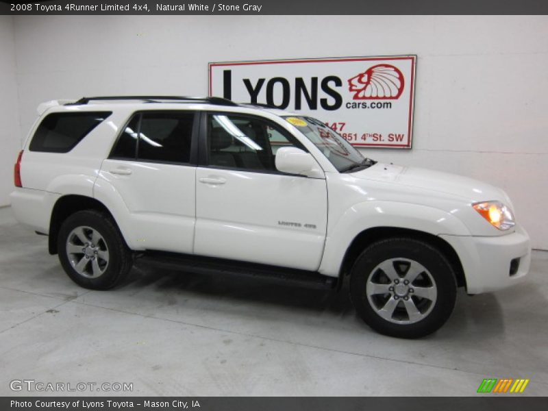 Natural White / Stone Gray 2008 Toyota 4Runner Limited 4x4