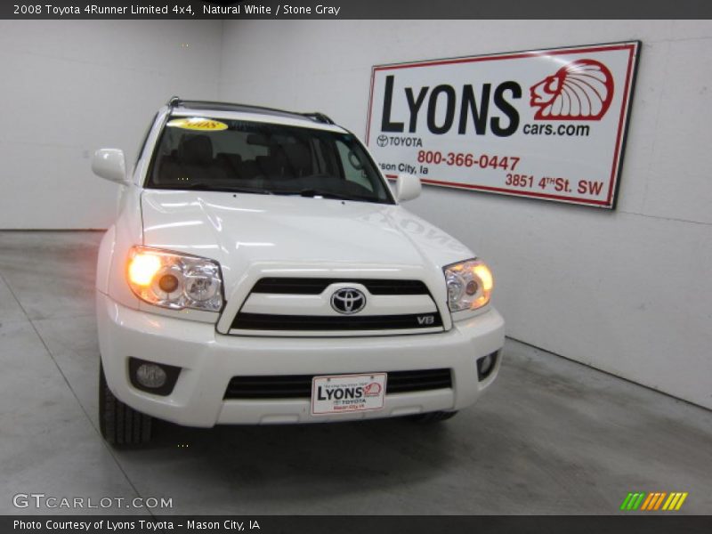 Natural White / Stone Gray 2008 Toyota 4Runner Limited 4x4