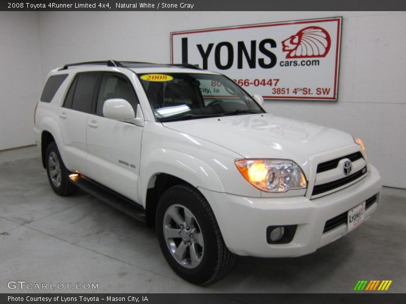Natural White / Stone Gray 2008 Toyota 4Runner Limited 4x4