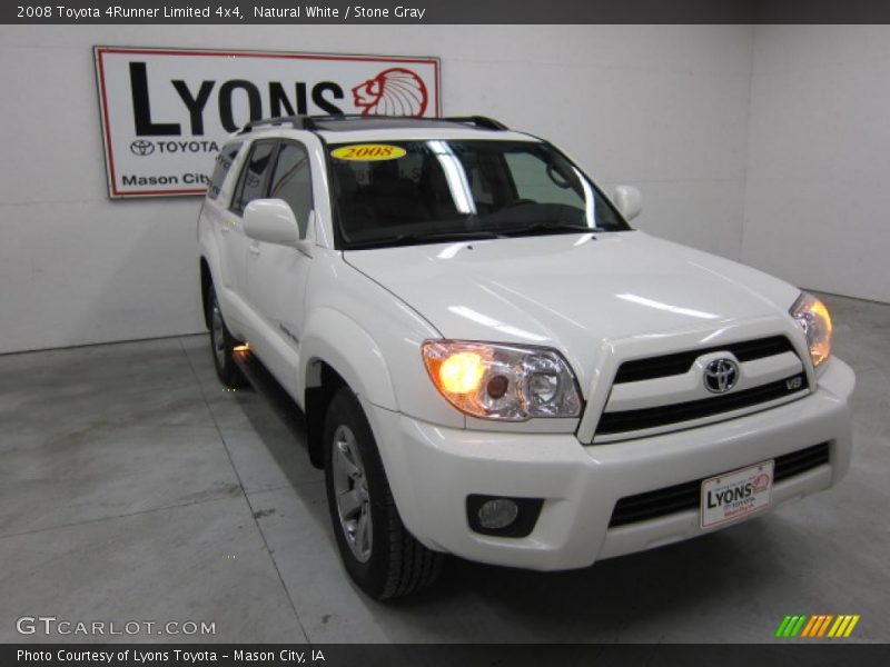 Natural White / Stone Gray 2008 Toyota 4Runner Limited 4x4