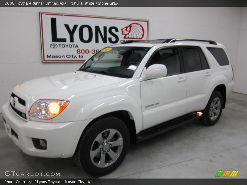 Natural White / Stone Gray 2008 Toyota 4Runner Limited 4x4