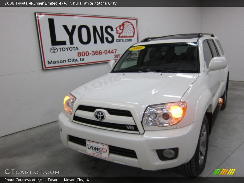 Natural White / Stone Gray 2008 Toyota 4Runner Limited 4x4