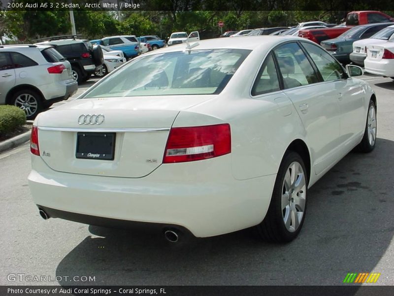 Arctic White / Beige 2006 Audi A6 3.2 Sedan