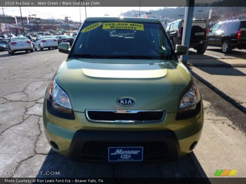 Alien Green / Black Soul Logo Cloth 2010 Kia Soul +